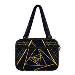 Rose Pyramid Print Double Strap Bible Bag