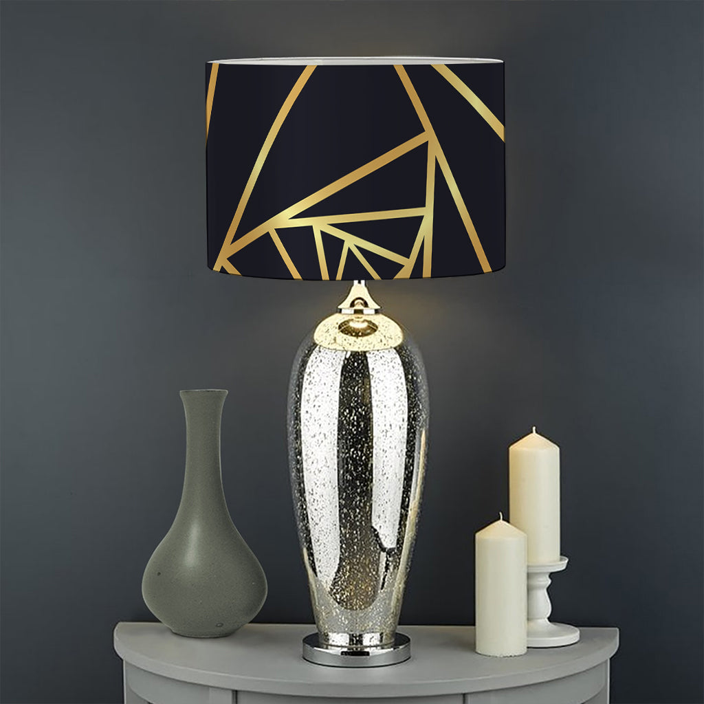 Rose Pyramid Print Drum Lamp Shade