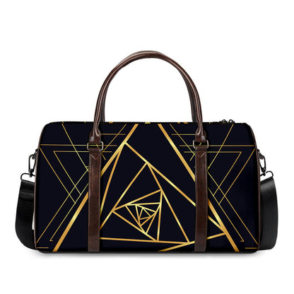 Rose Pyramid Print Duffle Bag