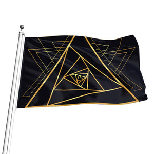 Rose Pyramid Print Flag