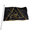 Rose Pyramid Print Flag