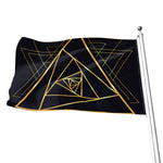 Rose Pyramid Print Flag