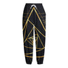 Rose Pyramid Print Fleece Lined Knit Pants