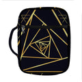 Rose Pyramid Print Front Pocket Bible Bag