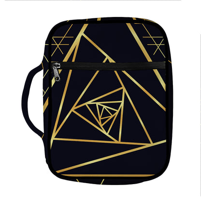 Rose Pyramid Print Front Pocket Bible Bag