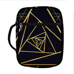 Rose Pyramid Print Front Pocket Bible Bag