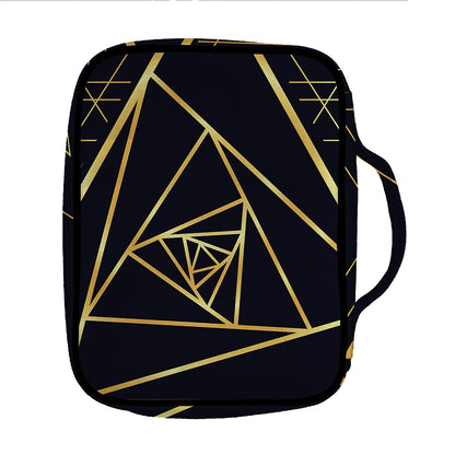 Rose Pyramid Print Front Pocket Bible Bag