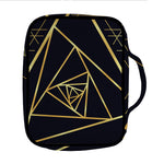 Rose Pyramid Print Front Pocket Bible Bag