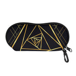 Rose Pyramid Print Glasses Case