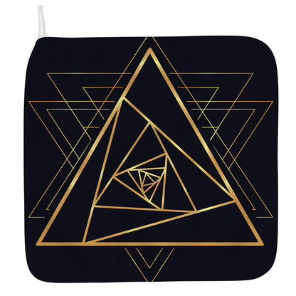 Rose Pyramid Print Hand Towel