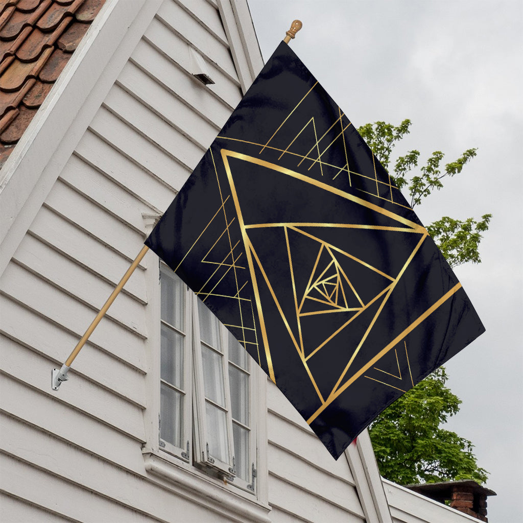 Rose Pyramid Print House Flag