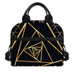 Rose Pyramid Print Insulated Lunch Bag