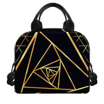 Rose Pyramid Print Insulated Lunch Bag