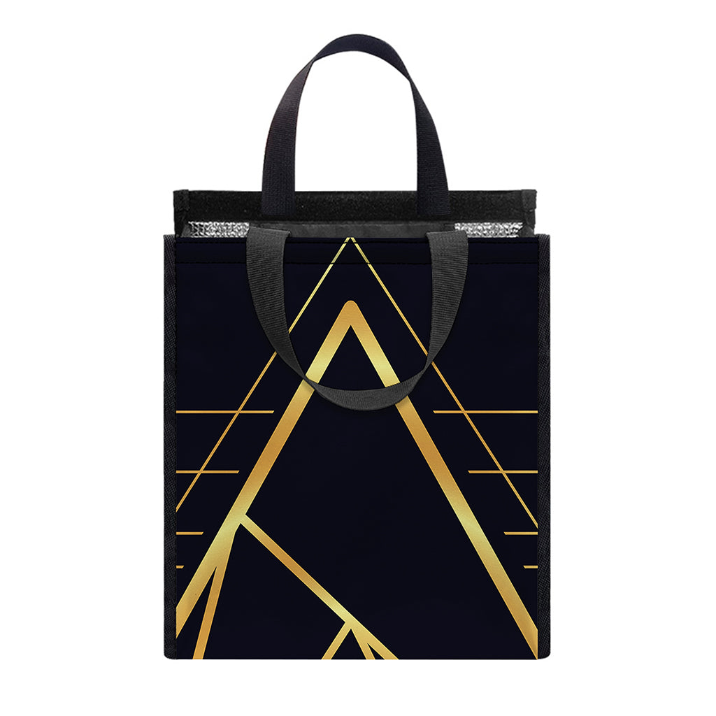Rose Pyramid Print Insulated Lunch Tote
