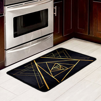 Rose Pyramid Print Kitchen Mat