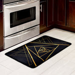 Rose Pyramid Print Kitchen Mat
