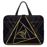 Rose Pyramid Print Laptop Sleeve With Handle