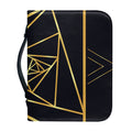 Rose Pyramid Print Leather Bible Cover