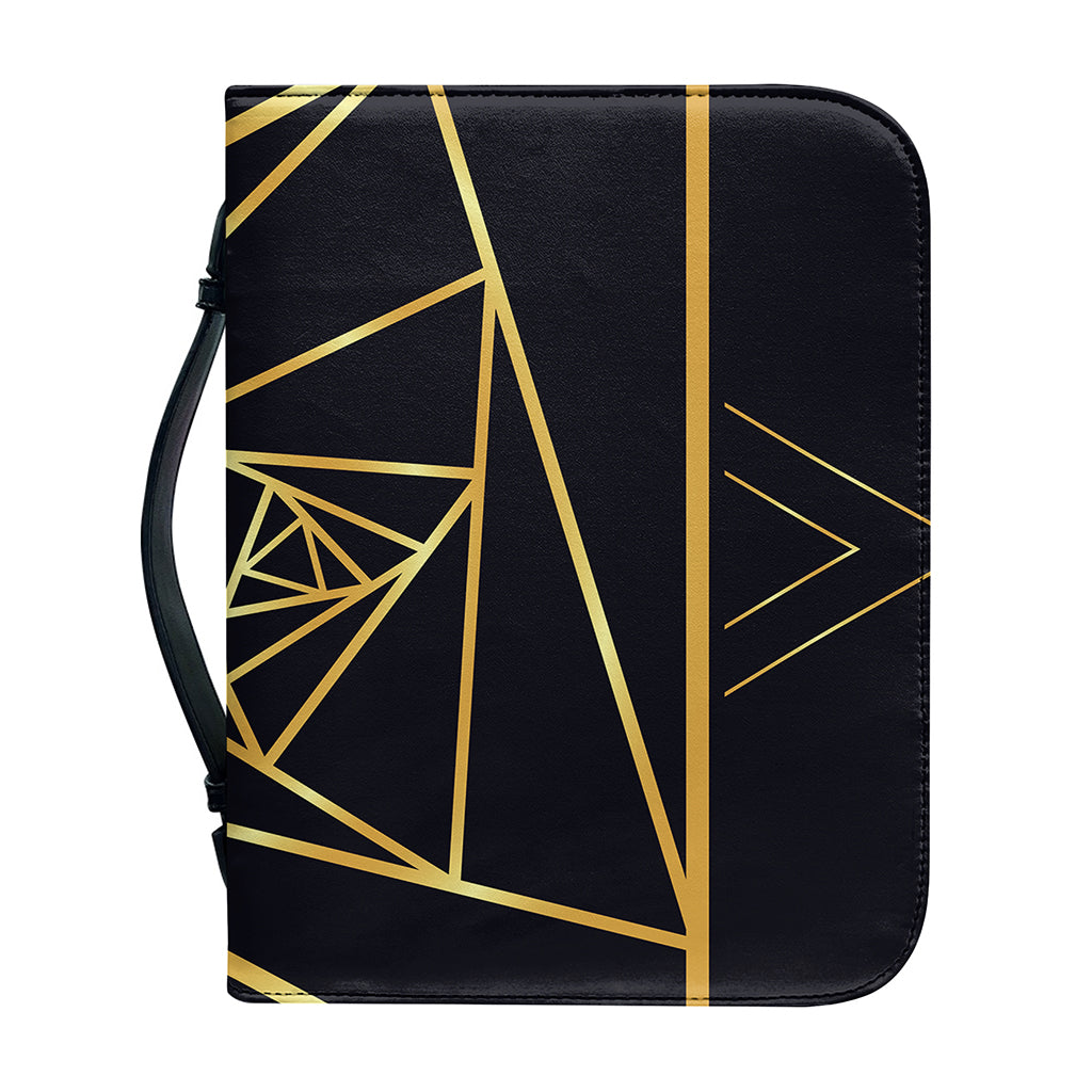 Rose Pyramid Print Leather Bible Cover
