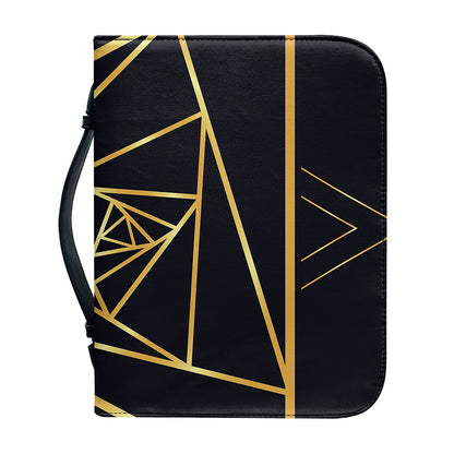 Rose Pyramid Print Leather Bible Cover
