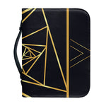 Rose Pyramid Print Leather Bible Cover