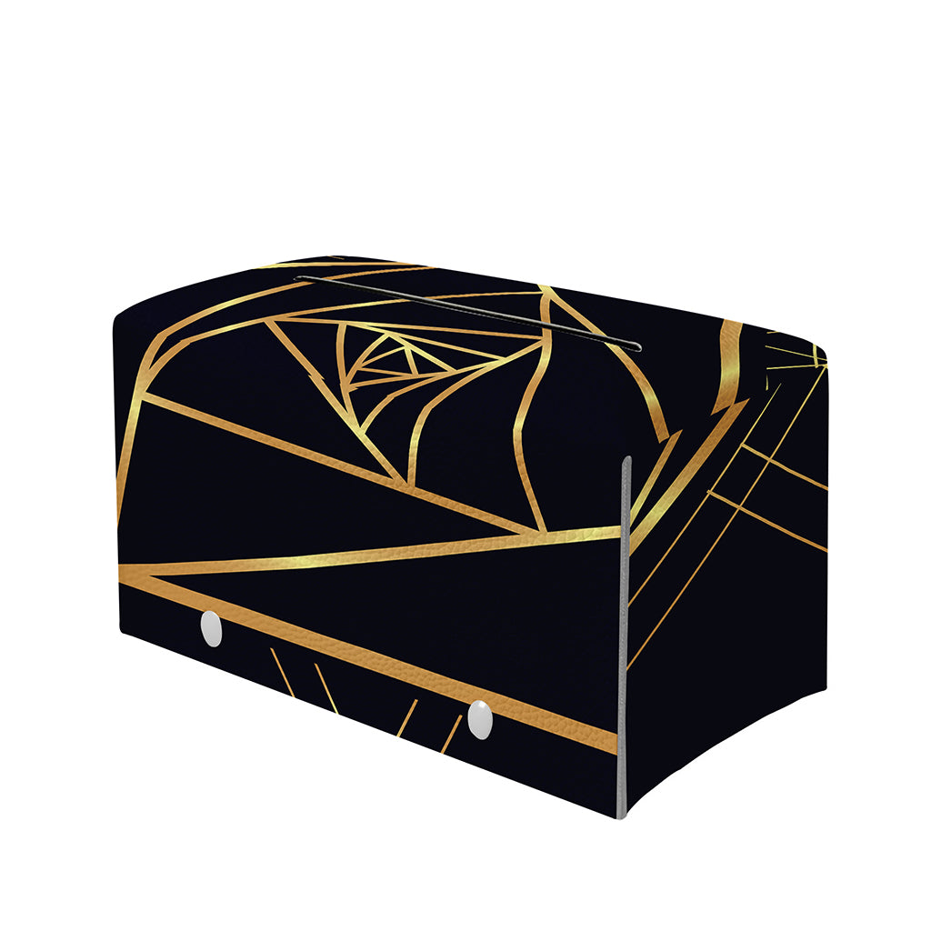 Rose Pyramid Print Leather Tissue Box Cover