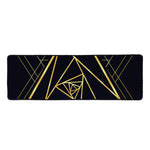 Rose Pyramid Print Long Kitchen Mat