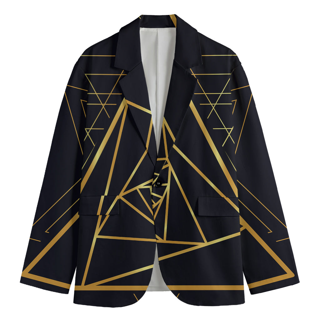 Rose Pyramid Print Men's Blazer