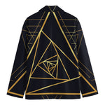 Rose Pyramid Print Men's Blazer