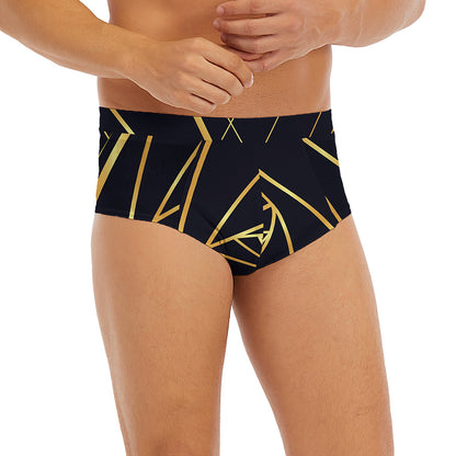 Rose Pyramid Print Men's Briefs