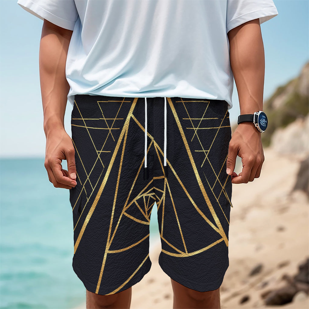Rose Pyramid Print Men's Cargo Shorts