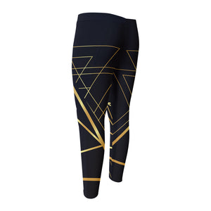 Rose Pyramid Print Men's Compression Pants