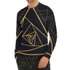 Rose Pyramid Print Men's Long Sleeve Rash Guard