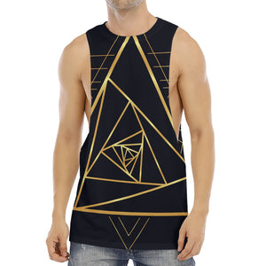 Rose Pyramid Print Men's Muscle Tank Top