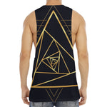 Rose Pyramid Print Men's Muscle Tank Top