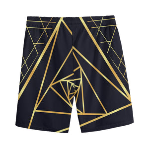 Rose Pyramid Print Men's Sports Shorts