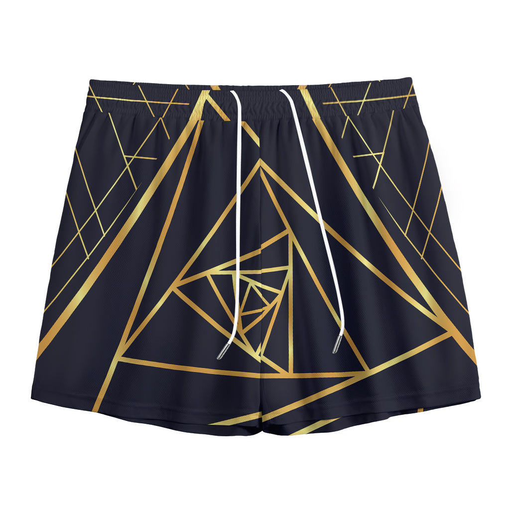 Rose Pyramid Print Mesh Shorts