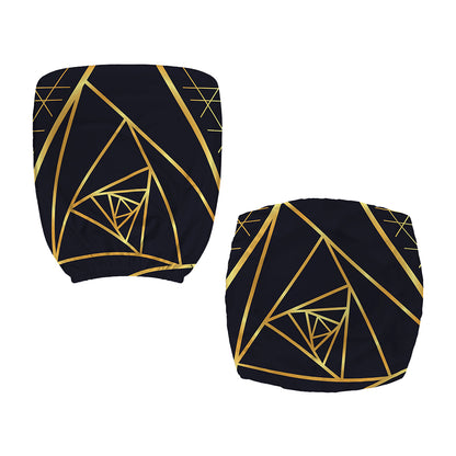 Rose Pyramid Print Office Chair Cover