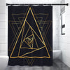 Rose Pyramid Print Premium Shower Curtain