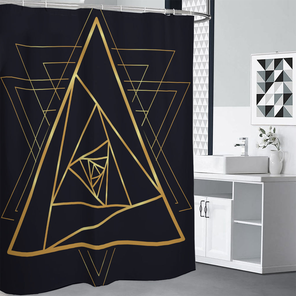 Rose Pyramid Print Premium Shower Curtain