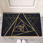 Rose Pyramid Print Rubber Doormat