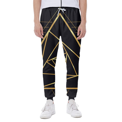 Rose Pyramid Print Scuba Joggers