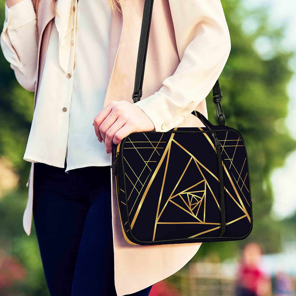 Rose Pyramid Print Shoulder Strap Bible Bag