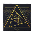 Rose Pyramid Print Silk Bandana