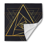 Rose Pyramid Print Silk Bandana