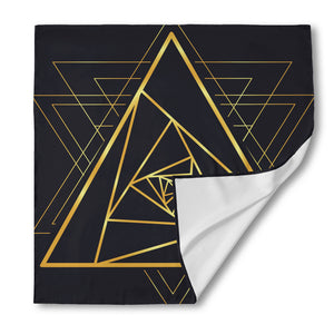 Rose Pyramid Print Silk Bandana