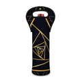 Rose Pyramid Print Single Neoprene Wine Tote