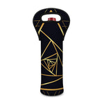 Rose Pyramid Print Single Neoprene Wine Tote