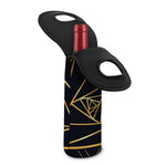 Rose Pyramid Print Single Neoprene Wine Tote