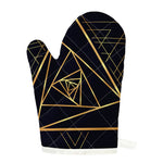 Rose Pyramid Print Single Oven Mitt